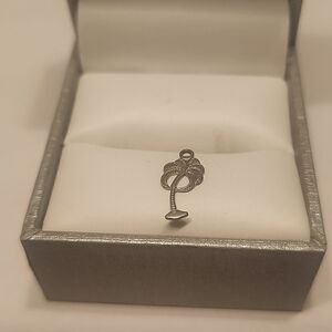 Nickel Silver Palm Tree Charm